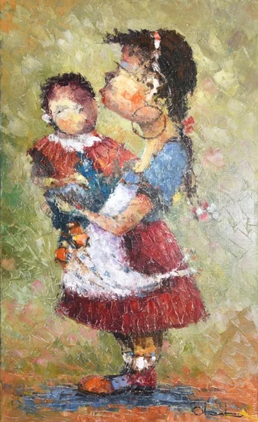 Армянский художник Овик Зограбян. Родился он в 1966 году , его отец был известный художник и скульптор в Армении и любовь к рисованию ему досталась от отца. После школы поступил в Ереванское