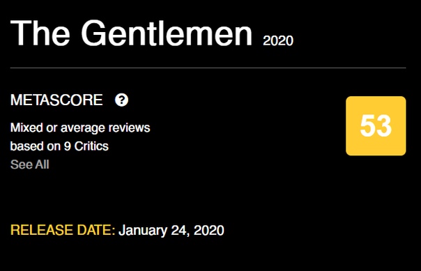 «Джентельмены» Гая Ричи получились вполне себе удобоваримыми В России премьера назначена на 13 февраля.
