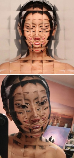 Новые сюрреалистические иллюзии на лице талантливой южнокорейской визажистки Границу между иллюзией и реальность можно размыть, и этим мастерством отлично владеет визажистка Даин Юн (Dain Yoon)