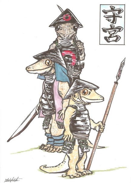 Иллюстрации с монстрами из японского фольклора. Япония имеет довольно богатый фольклор, и мифологические персонажи играют в ней очень большую роль. Даже сегодня рассказы об этих существах очень