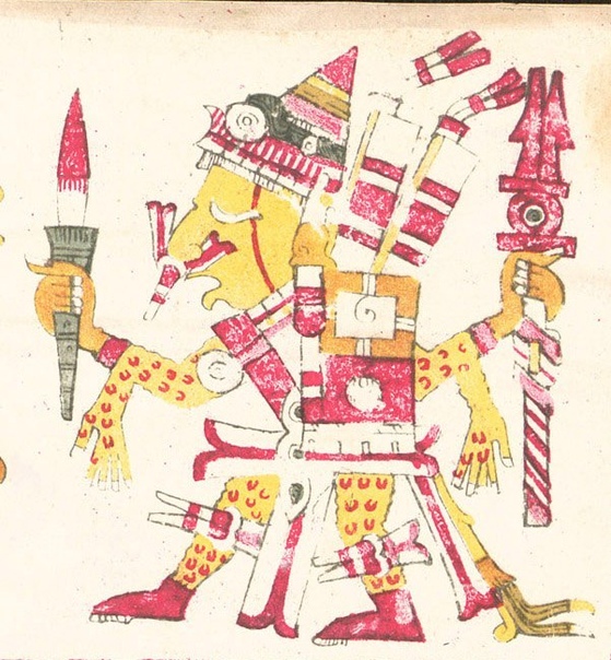 Кровавый ритуал у ацтеков. В весенний месяц (второй месяц солнечного календаря ацтеков) Тлакашипеуалицтли ацтеки праздновали «недельник» Шипе-Тотека, Господина-с-Ободранной-Кожей. За 40 дней до
