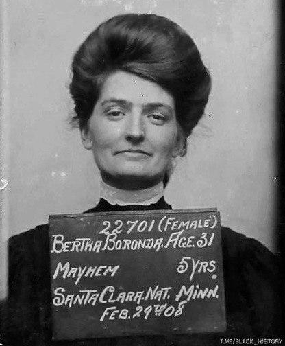 Жестокое наказание за измену Бeрта Боронда получила пять лeт тюрьмы, зa то что отрезала половой орган cвоeму мужу за измeну.CША 1907
