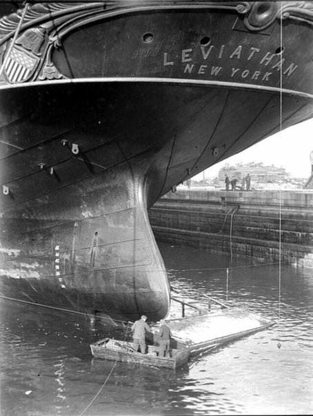 Самое большое судно 19 века Левиафан, Нью-Йорк, 1859 г. Британский пароход «Грейт Истерн» (до спуска на воду назывался Левиафан) был самым большим пароходом XIX века, до 1899 года. Спроектировал