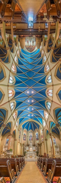 Подборка панорамных фото церквей Нью-Йорка.
