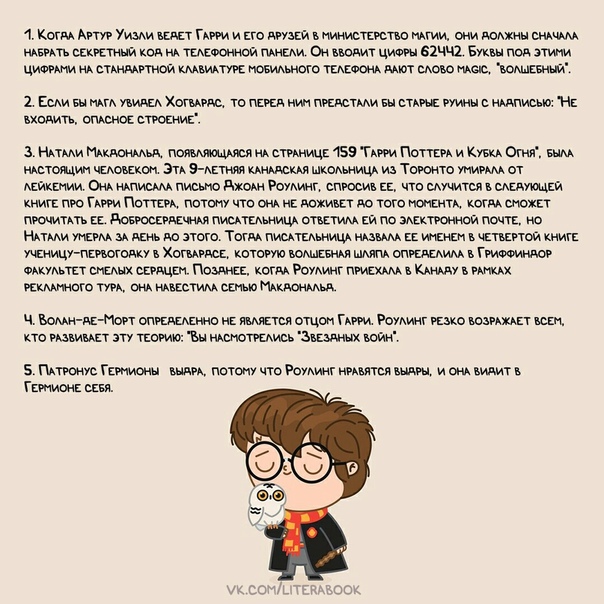 Факты о Гарри Поттере