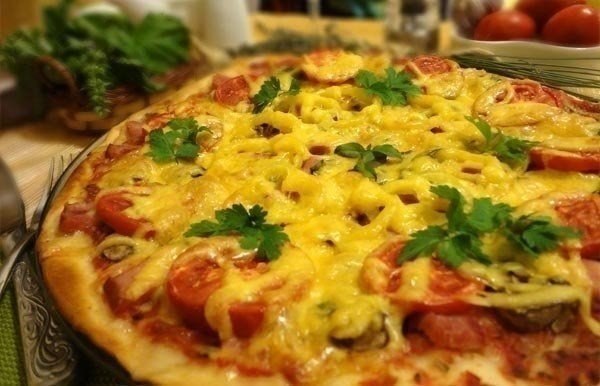 Рецепт тонкой и очень вкусной итальянской пиццы!