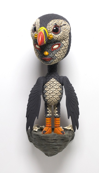 Гибридные скульптуры человека и птицы от Кельвина Ма 