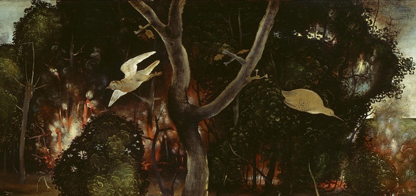 Лесной пожар, Пьеро ди Козимо, 1505 Масло на панели 71,2 x 202 см