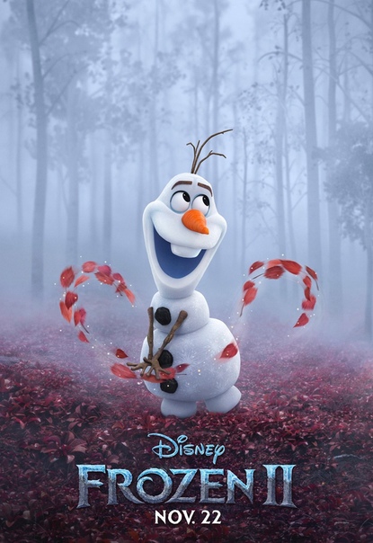 Главные герои мультфильма «Холодное сердце 2» на новых постерах В кино с 28 ноября.