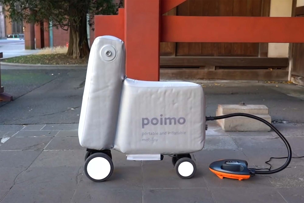 POIMO - концепт надувного четырехколесного скутера