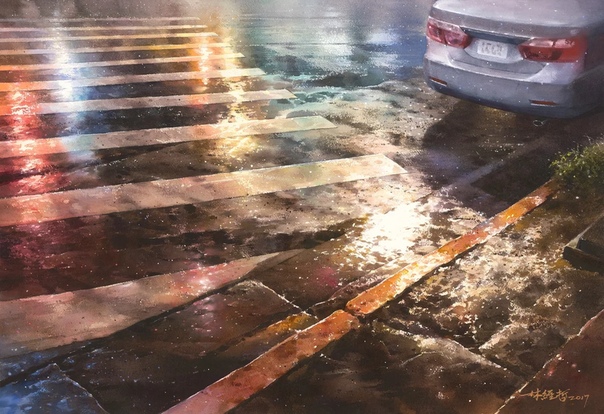 ЛИН ЧИНГ ЧЕ родился в 1987 году в Тайване Он прославился своими картинами, изображающими дождь в ночном городе. Сейчас его работы раскупают художественные галереи и частные коллекционеры со